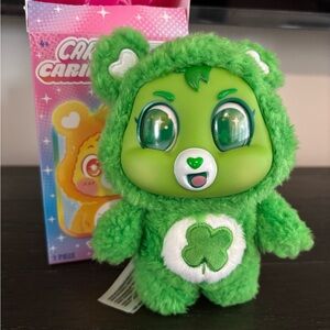 Care Bears Caring Cuties Keychain Plush- Good Luck Bear